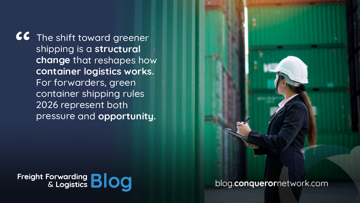 Green Container Shipping Rules 2026