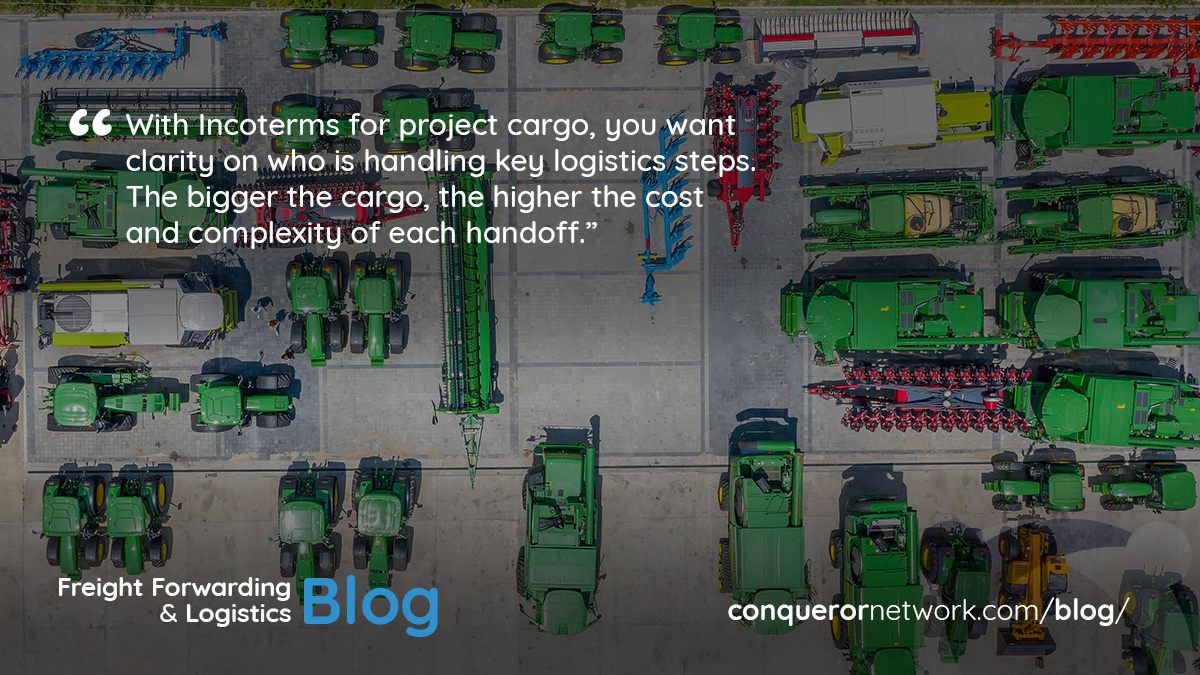 Choosing the right incoterms for project cargo- image of project cargo handling site